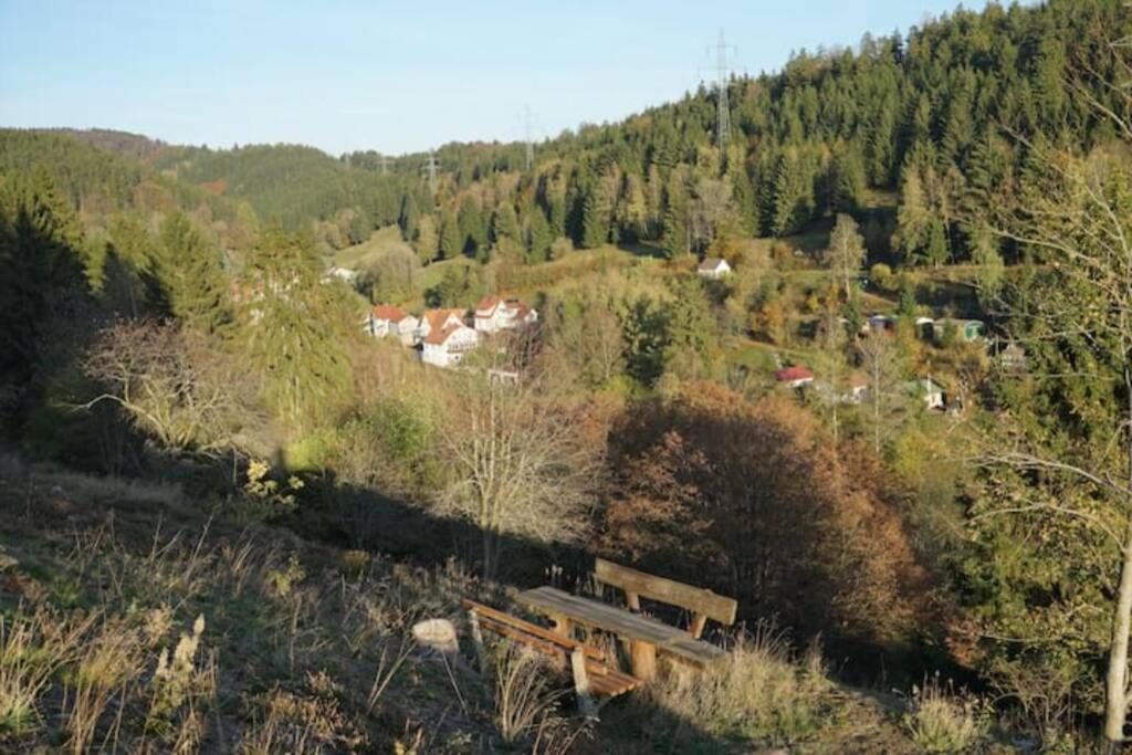 Ruhiges Ferienhaus Am Waldrand Mit Sauna Und Kamin - Hellaberg II Langenbach  ภายนอก รูปภาพ